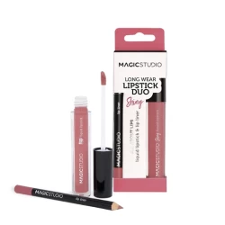 أحمر شفاه سائل لامع وقلم تحديد الشفاه Shiny Liquid Lipstick & Lip Liner