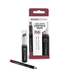 أحمر شفاه مات وقلم تحديد الشفاه Matte Lipstick & Lip Liner