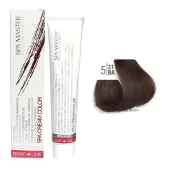 سيت صبغة شعر- اللون بني رمادي بيج فاتح+ كريم اوكسجين Hair Colour Cream- Light Beige ASh Brown + Oxygen 20 Vol Set