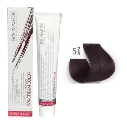 صبغة شعر لون بني بنفسجي فاتح + كريم اوكسجين Hair Colour Cream- Light Voilet Brown+ + Oxygen 20 Vol