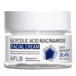 كريم الوجه بحمض الجليكوليك والنياسيناميد Glycolic Acid Niacinamide Facial Cream 55 ml
