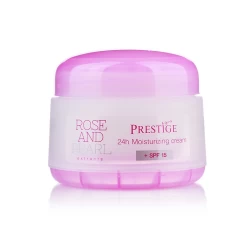 كريم ترطيب مكثف للبشرة Vips Prestige Rose & Pearl 24 h moisturizing cream SPF 15