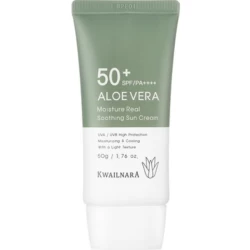 Kwailanra Aloevera Moisture Real Soothing Sun Cream كريم واقي الشمس بالصبار والترطيب المهدئ