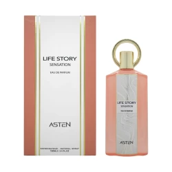 ASTEN LIFE STORY SENSATION 100ML EDP عطر آستين قصة حياة إحساس 100 مل ماء عطر