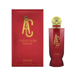 عطر آي نيد يو روج Eau De Parfum للنساء 100 مل Asten I Need You Rouge Eau De Parfum Womens Perfume 100ml