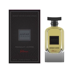 عطر ميدنايت أوم إنتنس Eau de Parfum للرجال 100 مل Anfar London Midnight Homme Intense Extrait de Parfum Mens Perfume