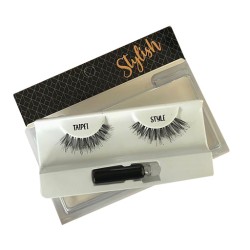 Natural Hair Lashes In Tokyo 4D Style سيت رموش شعر طبيعي طوكيو ستايل مع لاصق
