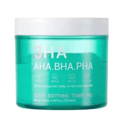 كمادات التونر المهدئة والمنقية للبشرة 3Ha Clear Soothing Toner Pad
