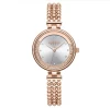 ساعة نسائية من جوليوس الكورية JA-787 دائرية ذهبية سير ستين ستيل ذهبي زهري مينا بيضاء JULIUS Watch JA-787 For Women - Analog, Stainless Steel - Gold Rose - White