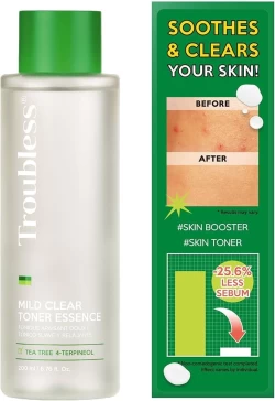 Troubless MILD CLEAR TONER ESSENCE 200ML تونر إسنس خفيف كلير ترويبلس 200 مل